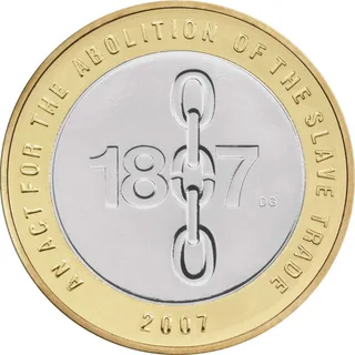 The date of the Act across the centre, its zero a broken chain link, the Act's title round the ring and 2007 below