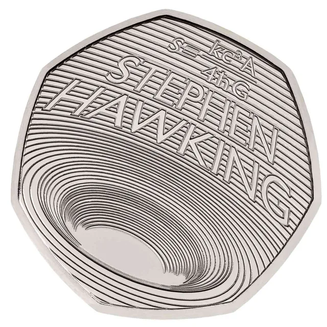 Black hole at the centre with swirling curved lines, Hawking's entropy formula and STEPHEN HAWKING
