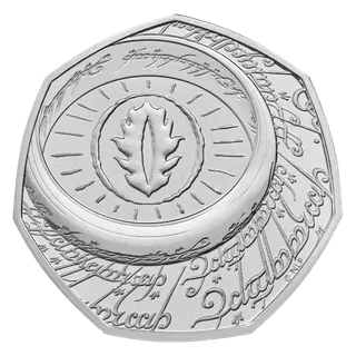 The One Ring with the blazing Eye of Sauron set within it, encircled by a band of Elvish script